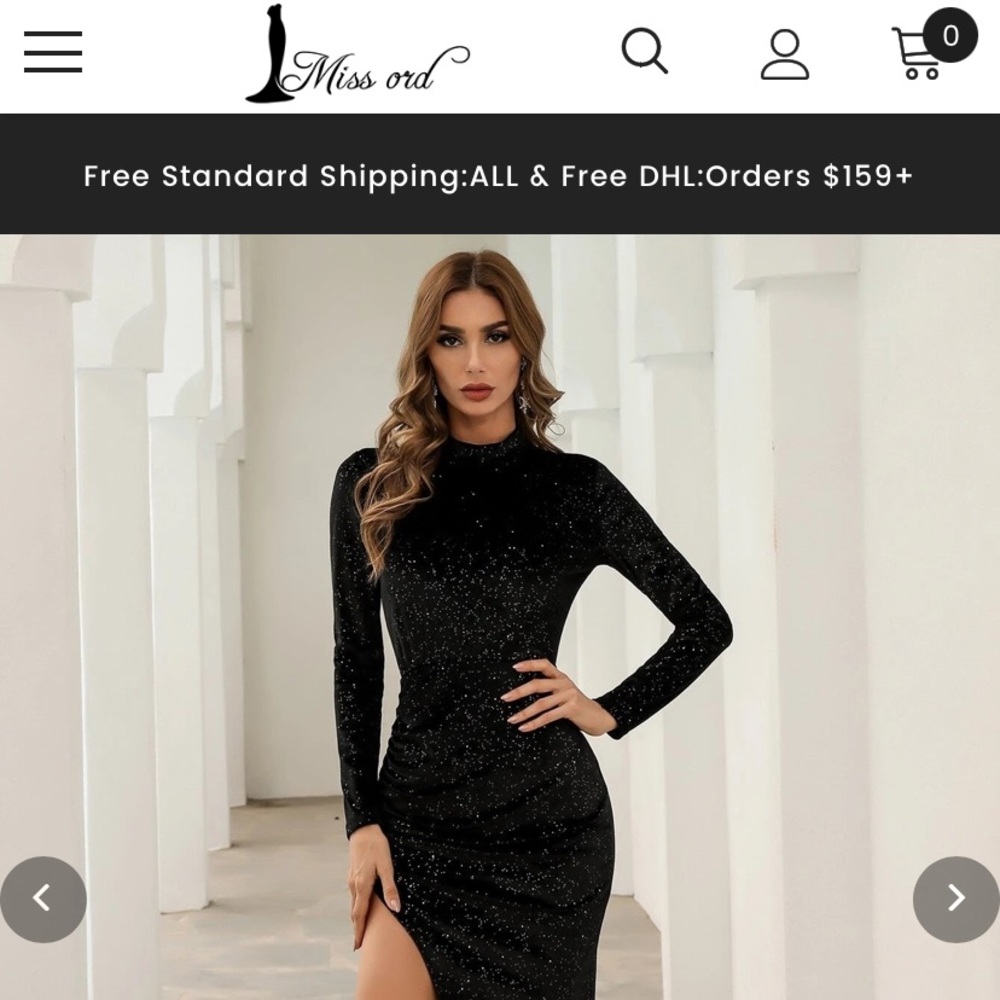 Black sparkly dress